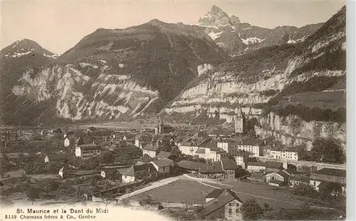 AK / Ansichtskarte  St_Maurice__Valais_VS et la Dent du Midi