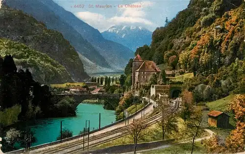 AK / Ansichtskarte  St_Maurice__Valais_VS Le Chateau