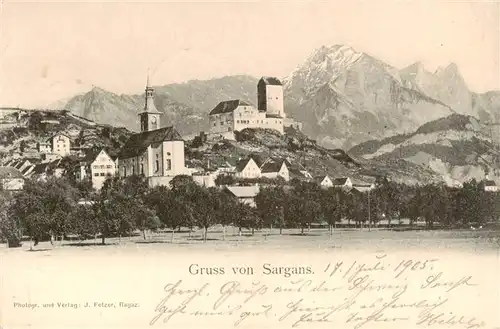 AK / Ansichtskarte  Sargans_SG Panorama