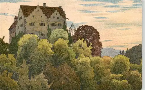 AK / Ansichtskarte  Ermatingen Schloss Salenstein Steinzeichnung