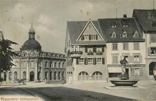 AK / Ansichtskarte  Frauenfeld_TG Schlossplatz Feldpost