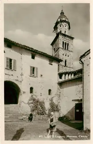 AK / Ansichtskarte  Morcote_Lago_di_Lugano_TI Chiesa