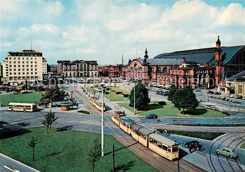 AK / Ansichtskarte  Strassenbahn_Tramway-- Bremen Hauptbahnhof