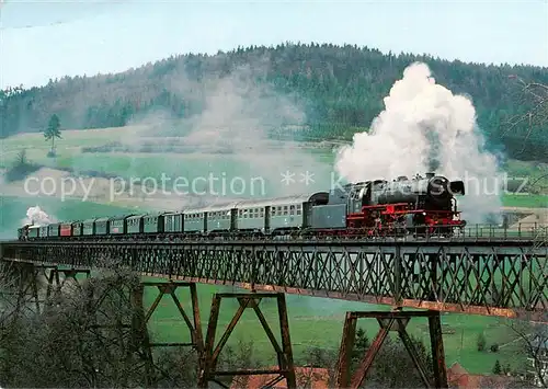 AK / Ansichtskarte  Lokomotive_Eisenbahn_Railway Wutachtal Dampfer Personenzug 23058 Eurovapor DB