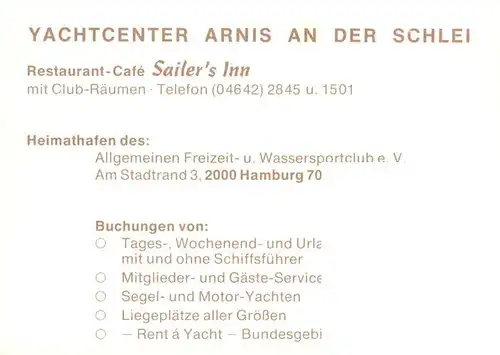 AK / Ansichtskarte  Arnis Yachtcenter Arnis an der Schlei Gastraum ZImmer