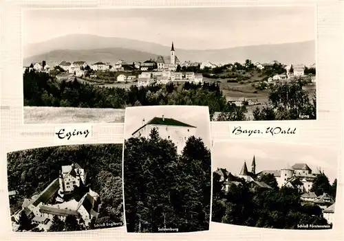 AK / Ansichtskarte  Eging__See_Bayerischer_Wald Panorama Schloss Englburg Saldenburg Schloss Fuerstenstein