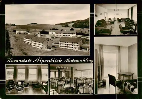 AK / Ansichtskarte 73908616 Neutrauchburg_Isny Kuranstalt Alpenblick Gastraeume Speisesaal Zimmer