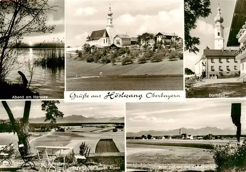 AK / Ansichtskarte  Hoeslwang Hartsee Panorama Dorfidyll Bayr Alpen Ortsansicht