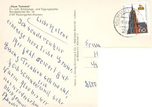 AK / Ansichtskarte  Klecken_Rosengarten_Nordheide Haus Tanneck Ev luth Tagungsstaette