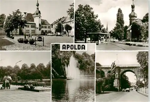 AK / Ansichtskarte 73908645 Apolda Rathaus Kantplatz Am Lohteich Viadukt