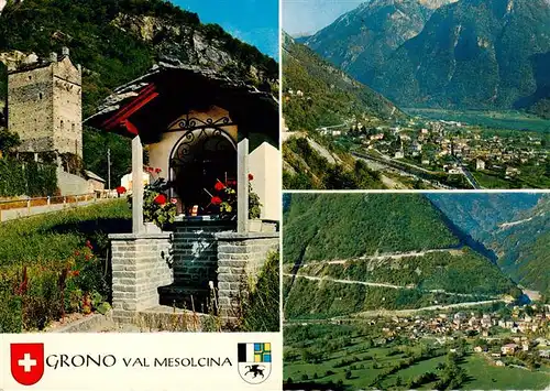AK / Ansichtskarte  Grono_TI Val Mesolcina Panorama