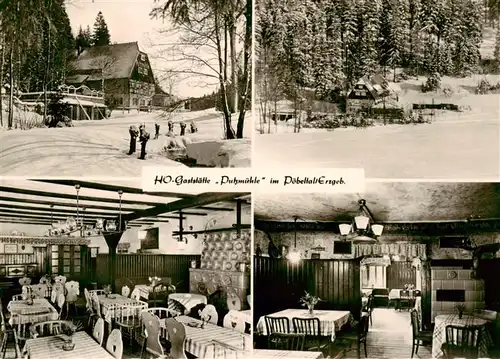 AK / Ansichtskarte  Poebeltal_Schmiedeberg_Osterzgebirge HO Gaststaette Putzmuehle Gastraeume