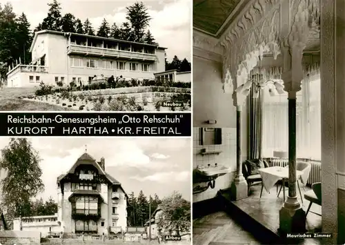 AK / Ansichtskarte  Hartha_Tharandt Reichsbahn Genesungsheim Otto Rehschuh Altbau Maurisches Zimmer