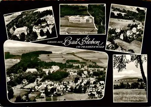 AK / Ansichtskarte 73908706 Bad_Steben Panorama Sanatorium und Frankenwarte Hempla Strasse Spitzbergblick 