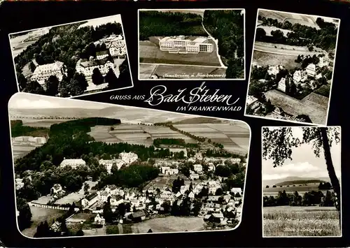 AK / Ansichtskarte  Bad_Steben Panorama Sanatorium und Frankenwarte Hempla Strasse Spitzbergblick 