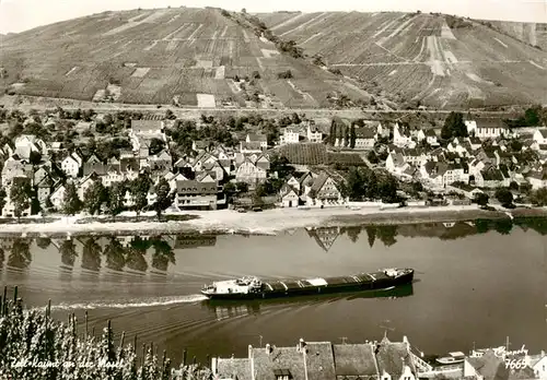 AK / Ansichtskarte  Zell_Mosel Weinstadt der Schwarzen Katz Panorama