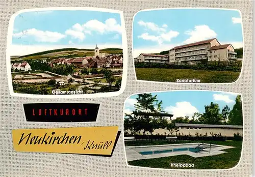 AK / Ansichtskarte  Neukirchen_Knuellgebirge Panorama Sanatorium Kneippbad