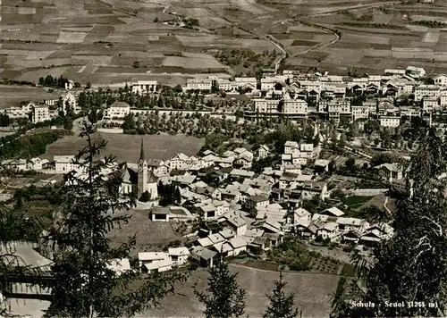 AK / Ansichtskarte  Scuol_Schuls_GR Fliegeraufnahme