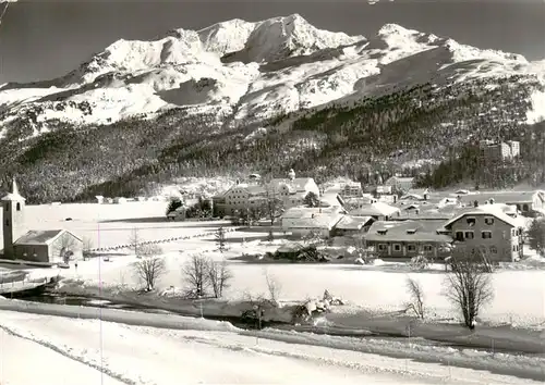 AK / Ansichtskarte  Sils_Baselgia_GR mit Piz Corvatsch