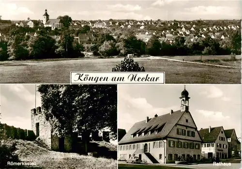 AK / Ansichtskarte 73908787 Koengen_BW Panorama Roemerkastell Rathaus