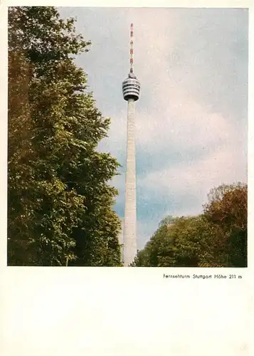 AK / Ansichtskarte 73908788 Stuttgart Fernsehturm