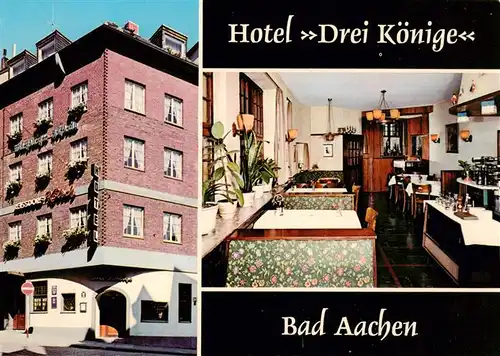 AK / Ansichtskarte  Bad_Aachen Hotel Drei Koenige Gastraum