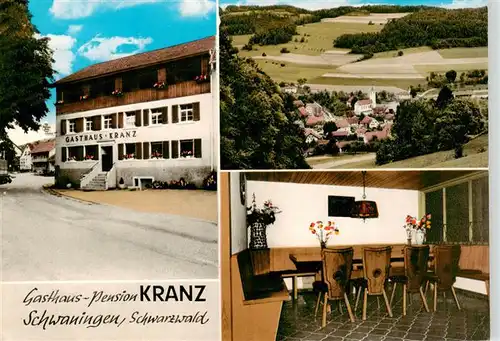 AK / Ansichtskarte 73908844 Schwaningen Gasthaus Pension Kranz Gaststube Panorama