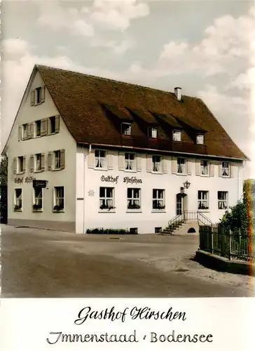 AK / Ansichtskarte  Immenstaad_Bodensee Gasthof Hirschen