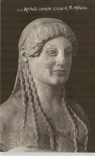 AK / Ansichtskarte 73908902 Skulpturen Archaic female statue A.M.Athens