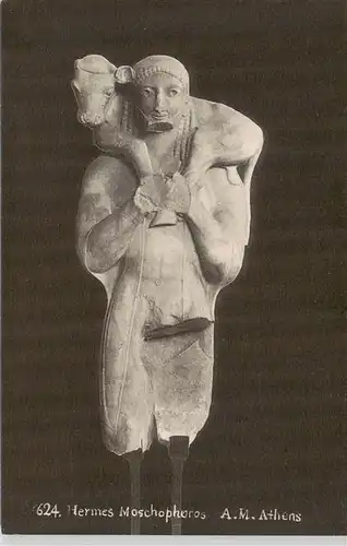 AK / Ansichtskarte 73908903 Skulpturen Hermes Moschophoros A.M.Athens