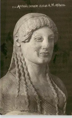 AK / Ansichtskarte 73908906 Skulpturen Archaic female statue A.M.Athens