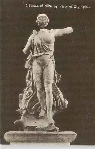 AK / Ansichtskarte 73908907 Skulpturen Statue of Nike by Paionios Olympia