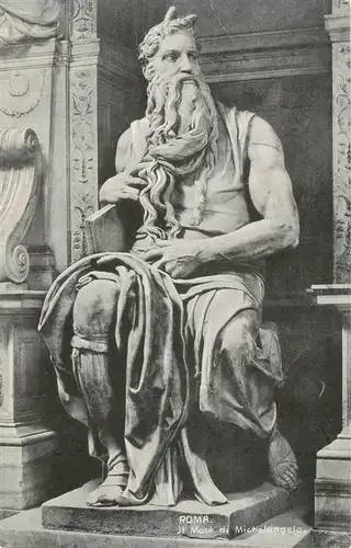 AK / Ansichtskarte 73908910 Skulpturen Roma Jt Mose di Michelangelo