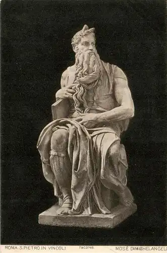 AK / Ansichtskarte 73908924 Skulpturen Roma S.Pietro in Vincoli Mose Michelangelo