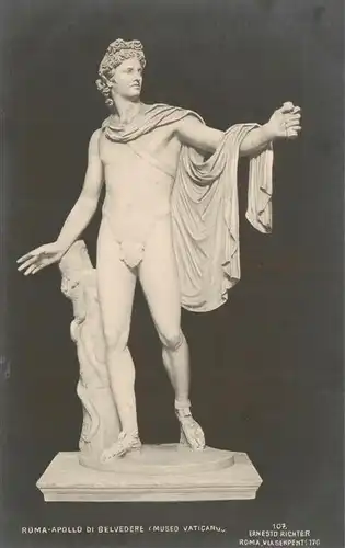 AK / Ansichtskarte  Skulpturen Roma Apollo de Belvedere Museo Vaticano