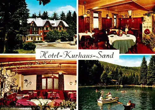 AK / Ansichtskarte  Sand_Buehl Hotel Kurhaus Sand Gastraeume Gondelteich