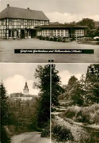 AK / Ansichtskarte  Falkenstein_Harz HOG Gartenhaus Burg Falkenstein Selkemuehle