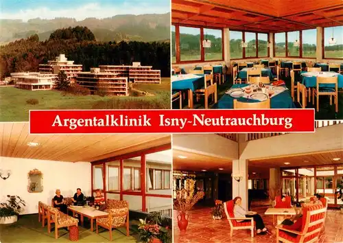 AK / Ansichtskarte  Neutrauchburg_Isny Argentalklinik Gastraeume Foyer