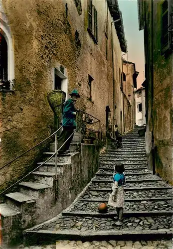 AK / Ansichtskarte  Morcote_Lago_di_Lugano_TI Vicolo caratteristica