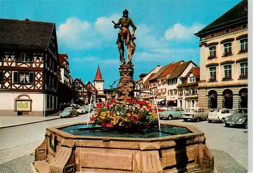 AK / Ansichtskarte  Gengenbach Marktplatz Brunnen