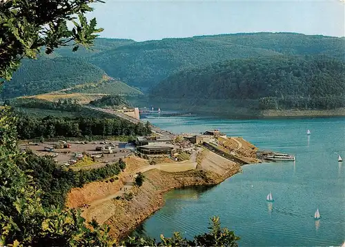 AK / Ansichtskarte  Heimbach_Schwammenauel Der Seehof mit Grossgaststaette am Stausee Rurtalsperre Schwammenauel Fliegeraufnahme