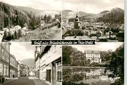 AK / Ansichtskarte  Friedrichroda Grund Teilansicht Hauptstrasse Reinhardsbrunn