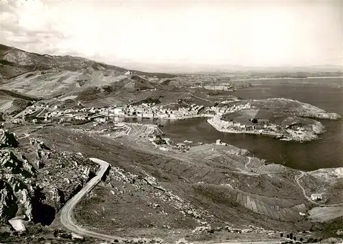 AK / Ansichtskarte  Port-Vendres_66_Pyrenees-Orientales Vue generale aerienne