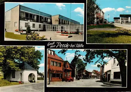 AK / Ansichtskarte 73909121 Pesch_Koeln Schule Kapelle Ortspartie