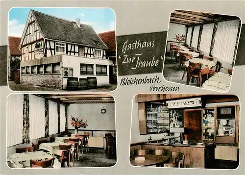 AK / Ansichtskarte 73909125 Bleichenbach_Hessen Gasthaus Zur Traube Gastraeume Theke