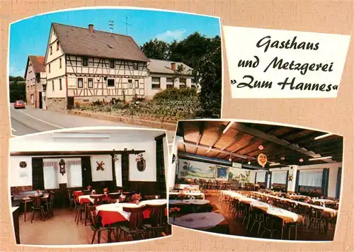 AK / Ansichtskarte  Linnenbach Gasthaus Metzgerei Zum Hannes