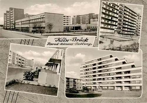 AK / Ansichtskarte  Brueck_Koeln Konrad Adenauer Siedlung Teilansichten