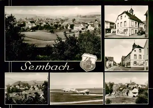 AK / Ansichtskarte  Sembach Panorama Ortspartien Flugplatz