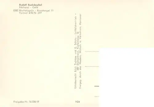 AK / Ansichtskarte  Bischofsgruen Rudolf Ruckdeschel Baeckerei Cafe 