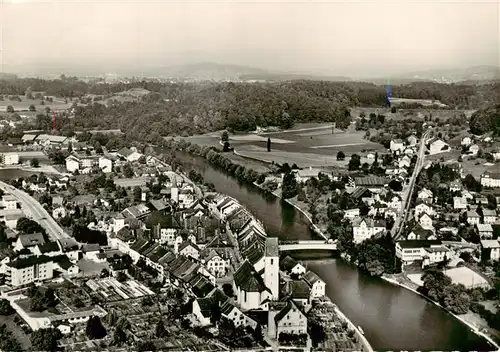 AK / Ansichtskarte  Mellingen_AG Fliegeraufnahme